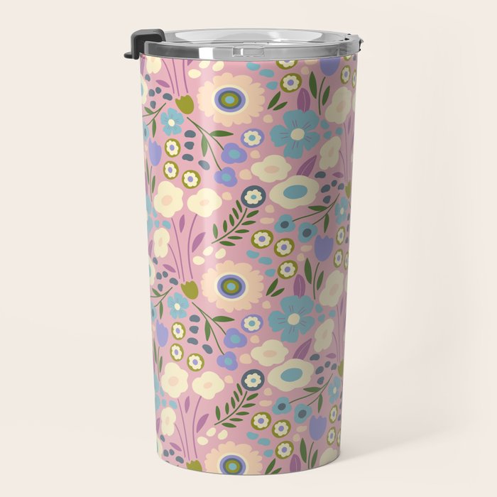 Whimsy Floral  Travel Mug Gallery Image 3