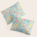 Coastal Oysters on the Beach in Seafoam Green Pillow Sham Gallery Image 3