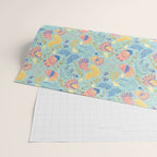Coastal Oysters on the Beach in Seafoam Green Wrapping Paper Gallery Image 2