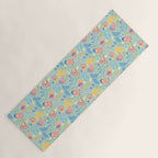 Coastal Oysters on the Beach in Seafoam Green Yoga Mat Gallery Image 1