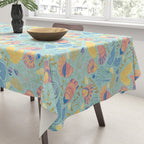 Coastal Oysters on the Beach in Seafoam Green Tablecloth Gallery Image 3