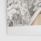 Snow Covered Trees Winter Forest Cabin  Poster Gallery Image 3