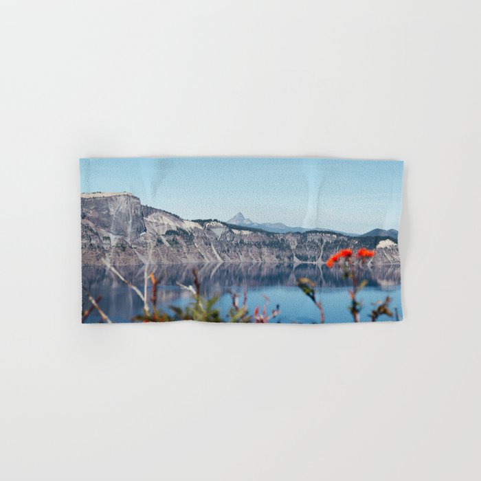 Thielsen from Crater Lake Bath Towel Gallery Image 1
