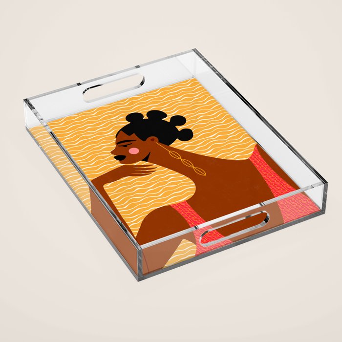 A Wavy Vibe Acrylic Tray Gallery Image 1