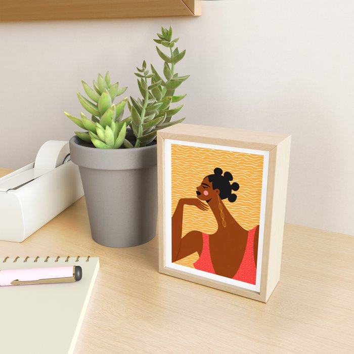 A Wavy Vibe Mini Art Print Gallery Image 2