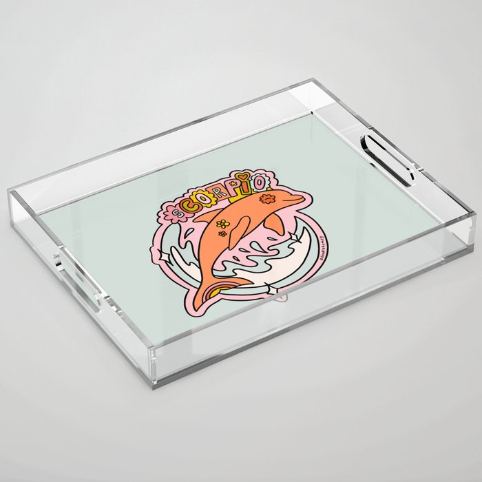 Scorpio Dolphin Acrylic Tray Gallery Image 1