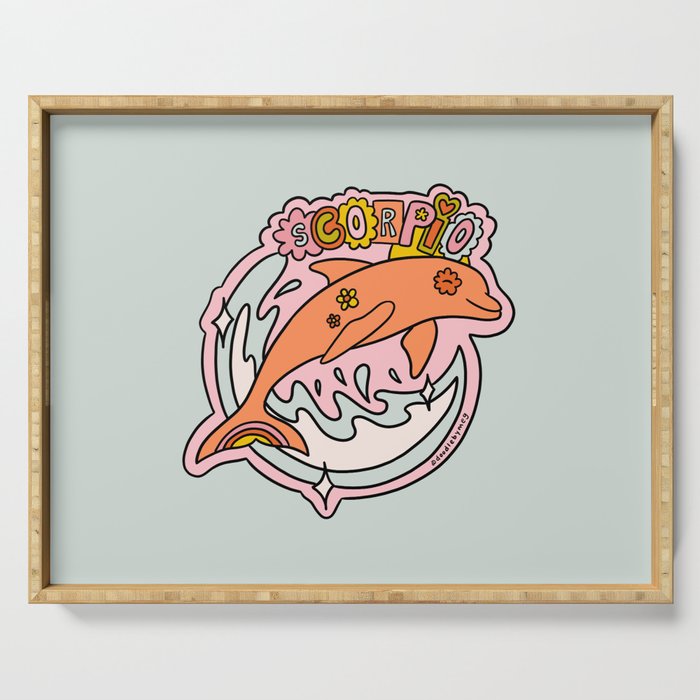 Scorpio Dolphin Serving Tray Gallery Image 1