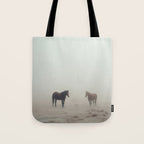 Horses in the Mist I Tote Bag Gallery Image 1
