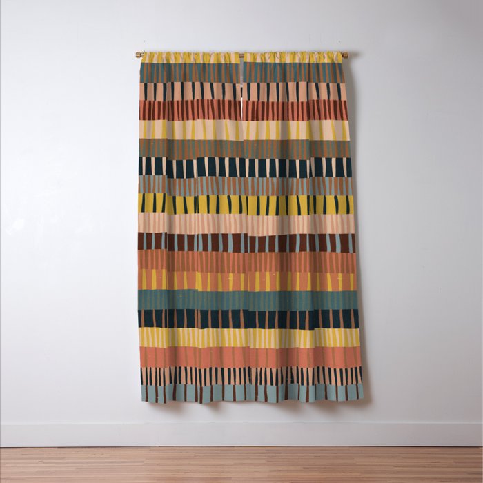 Mix of Stripes #2 Window Curtain Gallery Image 3