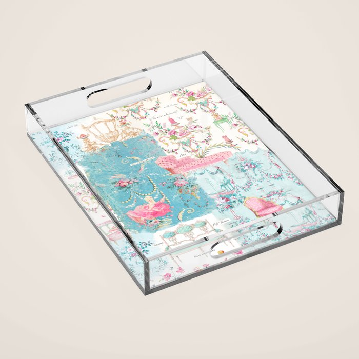 Marie Antoinette, Versailles, Tattered and Torn Acrylic Tray Gallery Image 1
