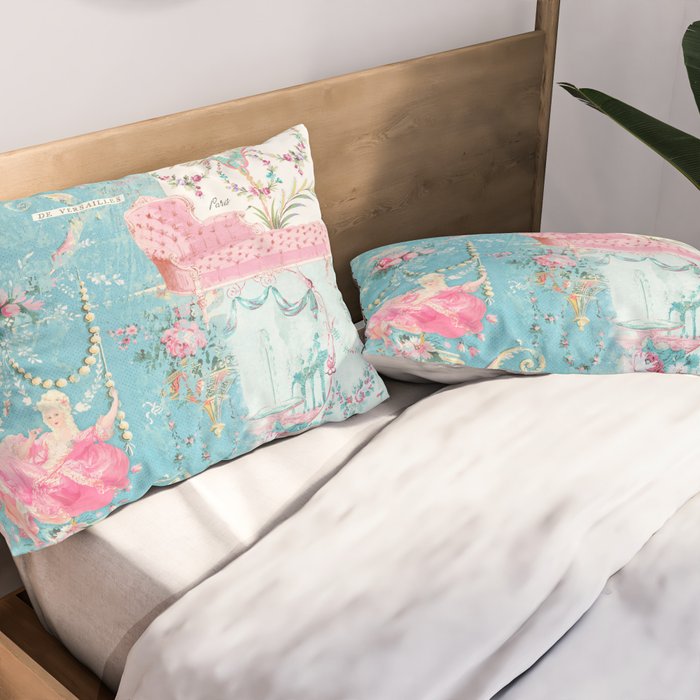 Marie Antoinette, Versailles, Tattered and Torn Pillow Sham Gallery Image 2