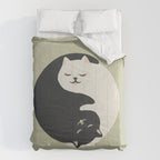 Hidden cat 26 yin yang hug Comforter Gallery Image 6