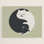 Hidden cat 26 yin yang hug Jigsaw Puzzle Gallery Image 1