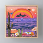 Pisces Collage Mini Art Print Gallery Image 1