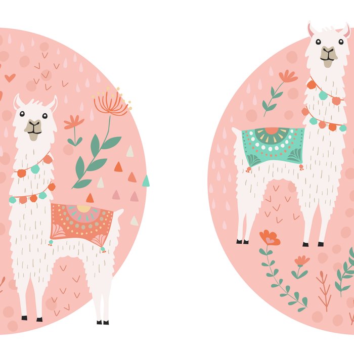 Lovely Llama on Pink Coffee Mug Gallery Image 2