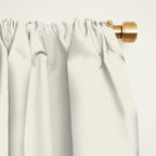 Ocean wave gold sunrise - mid century style Window Curtain Gallery Image 2