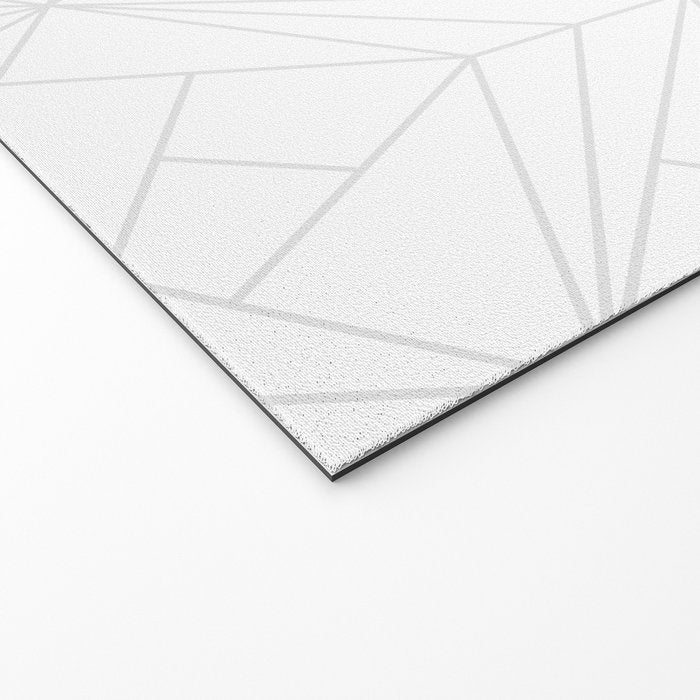 Geometric White Gray Modern Pattern  Welcome Mat Gallery Image 2