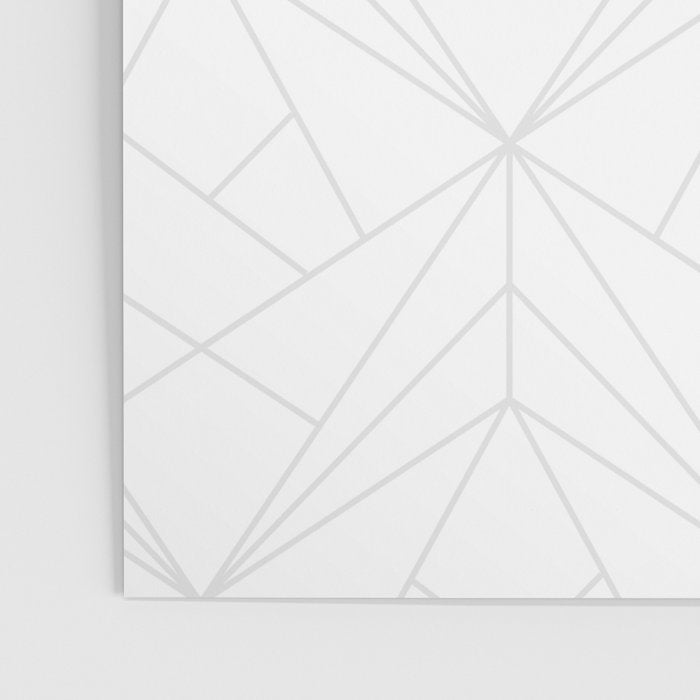 Geometric White Gray Modern Pattern  Poster Gallery Image 3