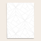 Geometric White Gray Modern Pattern  Notebook Gallery Image 4