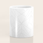Geometric White Gray Modern Pattern  Coffee Mug Gallery Image 4