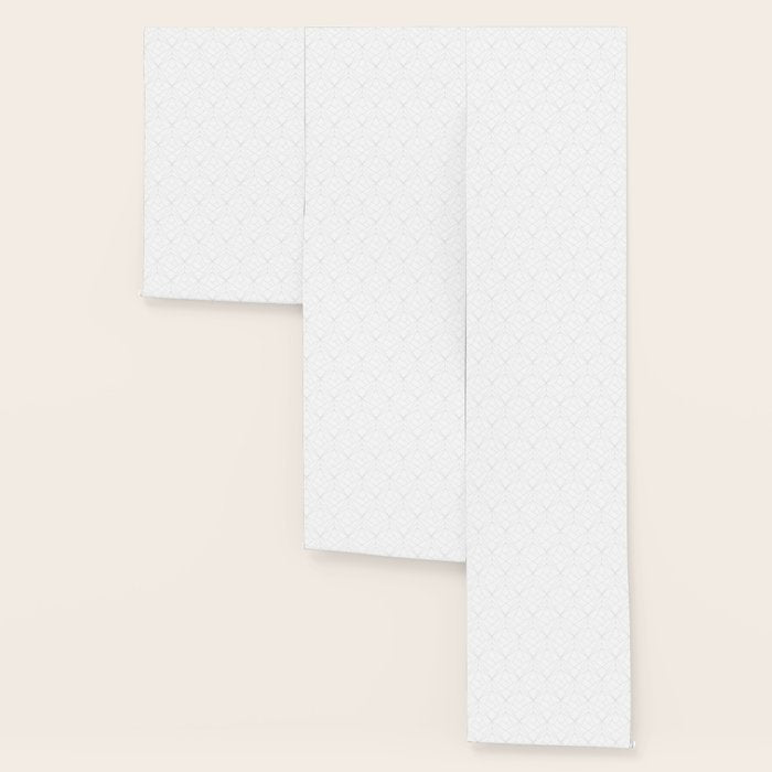 Geometric White Gray Modern Pattern  Wallpaper Gallery Image 3