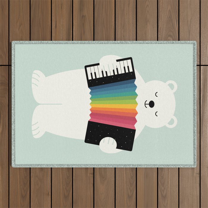 Aurora Accordionist Outdoor Rug Gallery Image 1