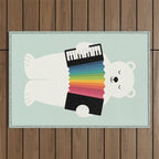Aurora Accordionist Outdoor Rug Gallery Image 1