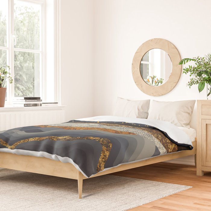 Metallic Mountains Duvet Cover Gallery Image 2
