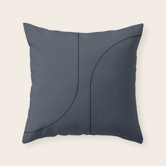 Modern Minimal Line Abstract XXXI Throw Pillow Gallery Image 6
