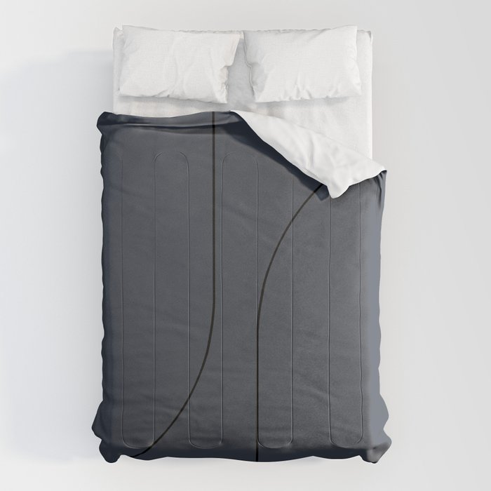 Modern Minimal Line Abstract XXXI Comforter Gallery Image 6