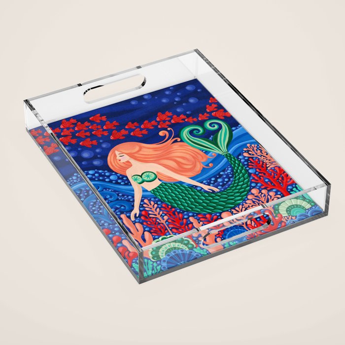 Mermaid's Song of the Sea Acrylic Tray Gallery Image 1
