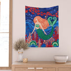 Mermaid's Song of the Sea Wall Tapestry Gallery Image 2