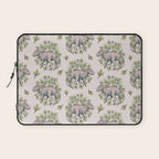 Tyrannosaurus & Sassafras | Dinosaur Botanical Art Laptop Sleeve Gallery Image 1