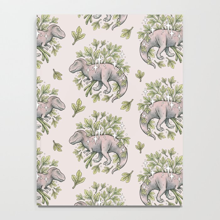 Tyrannosaurus & Sassafras | Dinosaur Botanical Art Notebook Gallery Image 4