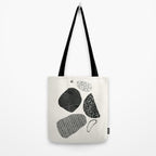 Monochrome Abstract Shapes #2 Tote Bag Gallery Image 2