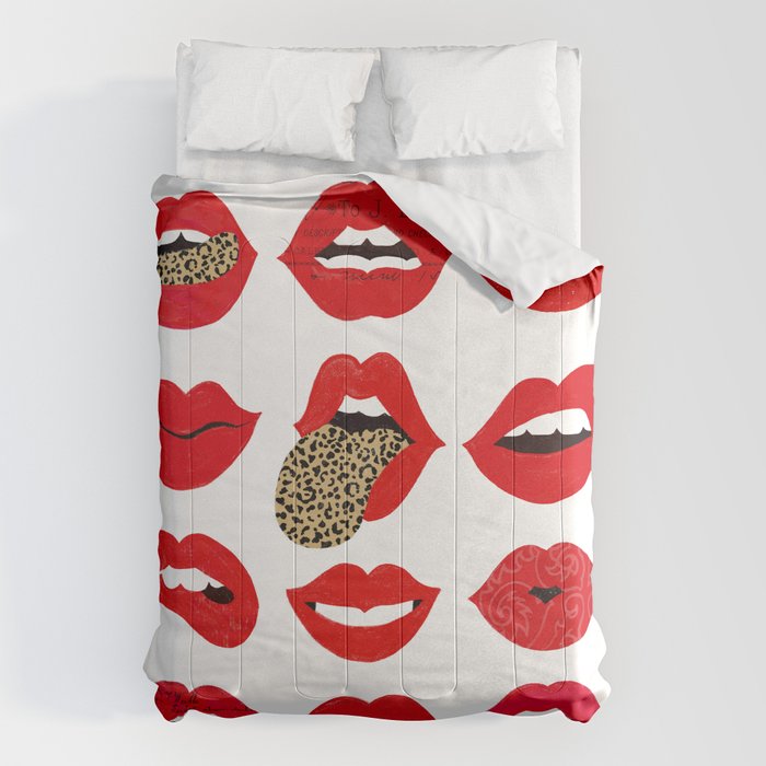 Leopard Lips of Love Comforter Gallery Image 6
