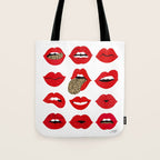 Leopard Lips of Love Tote Bag Gallery Image 1