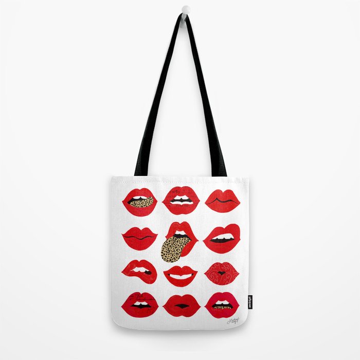 Leopard Lips of Love Tote Bag Gallery Image 2
