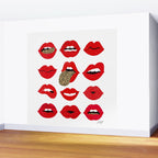 Leopard Lips of Love Wall Mural Gallery Image 2