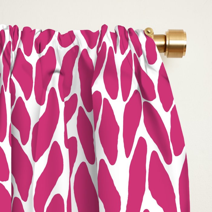 Hand Knit Hot Pink Window Curtain Gallery Image 2