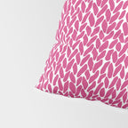 Hand Knit Hot Pink Pillow Sham Gallery Image 4