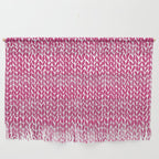 Hand Knit Hot Pink Wall Hanging Gallery Image 1