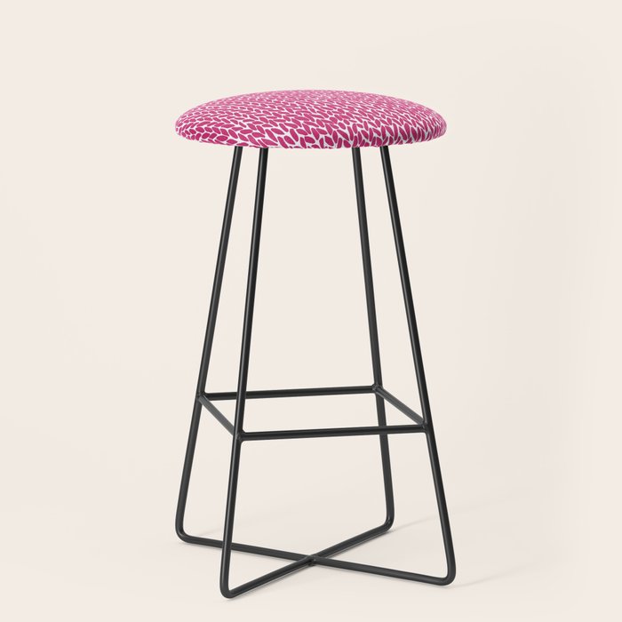 Hand Knit Hot Pink Stool Gallery Image 1
