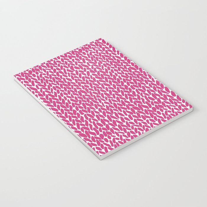 Hand Knit Hot Pink Notebook Gallery Image 3