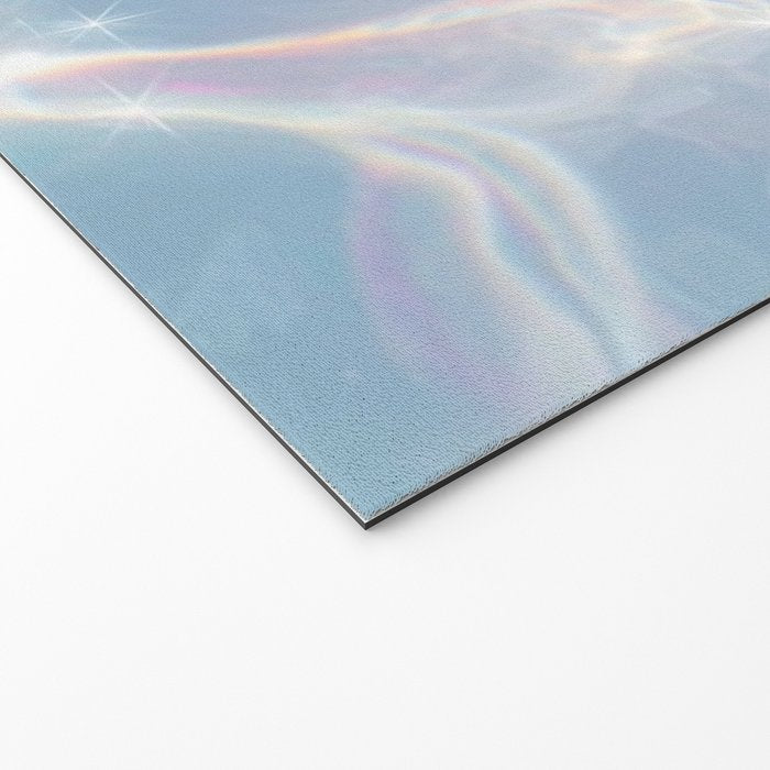 Iridescent Water Glow with Pastel Sparkle Reflections Welcome Mat Gallery Image 2