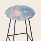 Iridescent Water Glow with Pastel Sparkle Reflections Stool Gallery Image 2