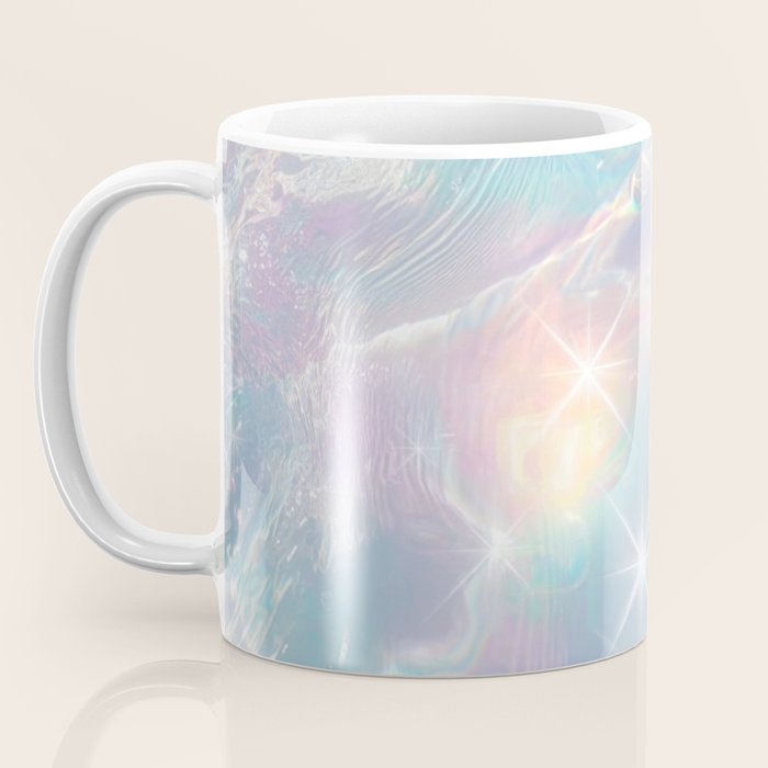 Iridescent Water Glow with Pastel Sparkle Reflections Coffee Mug Gallery Image 3