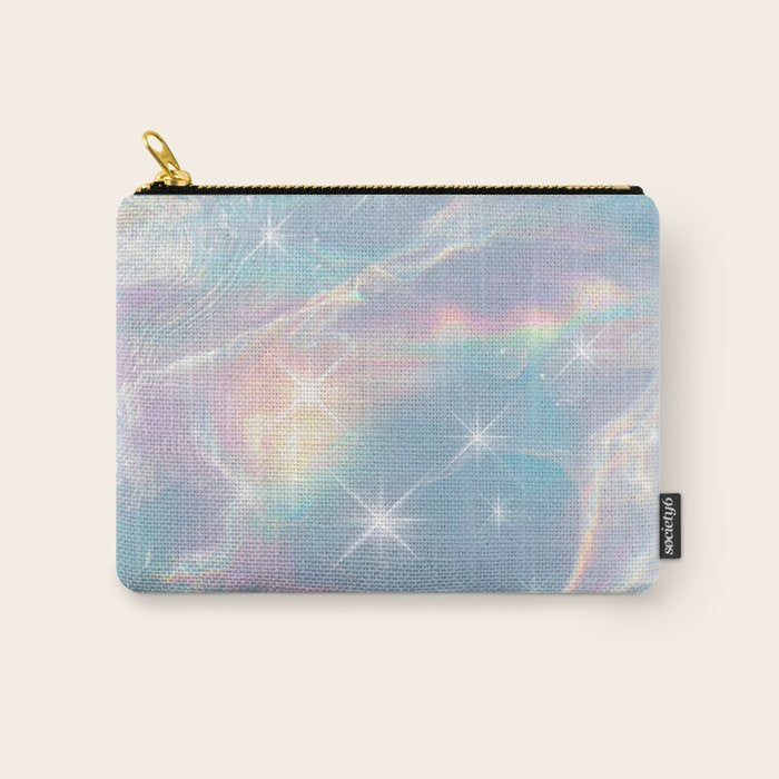 Iridescent Water Glow with Pastel Sparkle Reflections Carry All Pouch Gallery Image 1