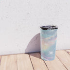 Iridescent Water Glow with Pastel Sparkle Reflections Travel Mug Gallery Image 4