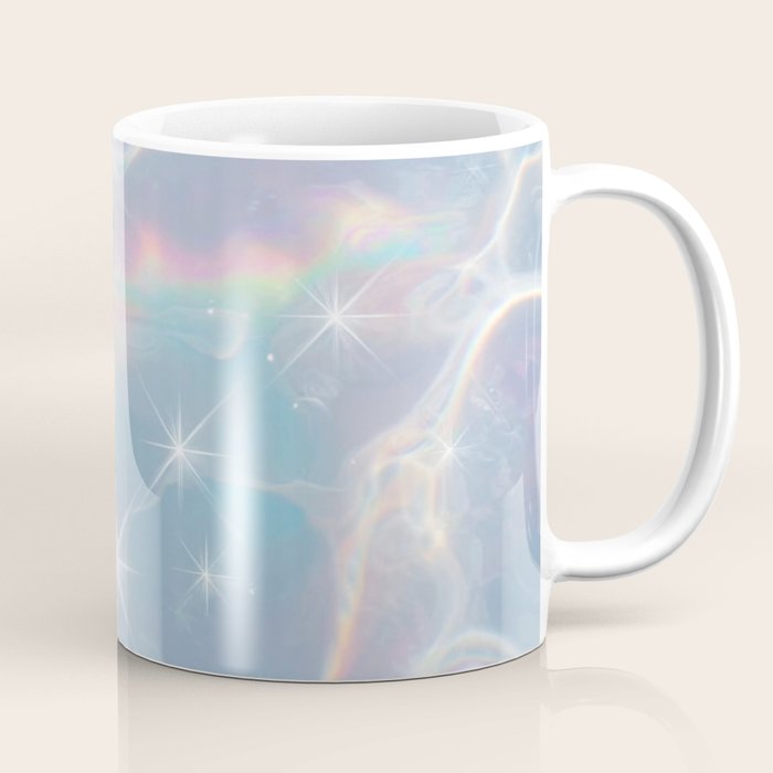 Iridescent Water Glow with Pastel Sparkle Reflections Coffee Mug Gallery Image 1